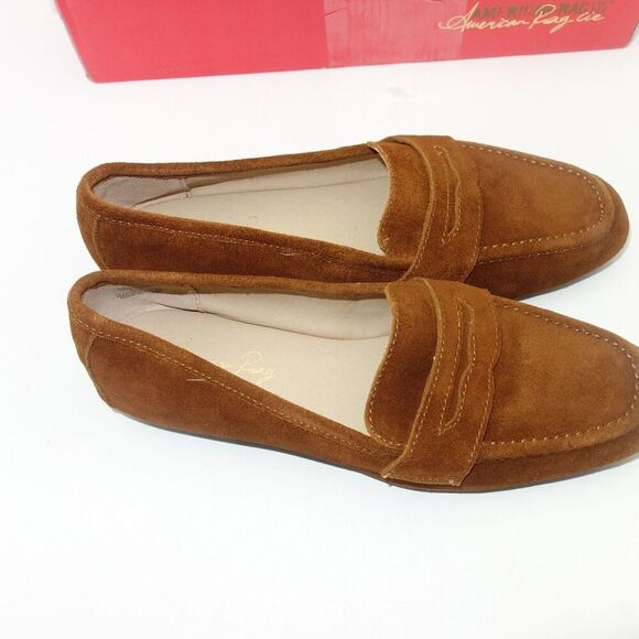 NEW American Rag Women's Cammiel Cognac Brown Loafers Flats Size 6 - Picture 4 of 8